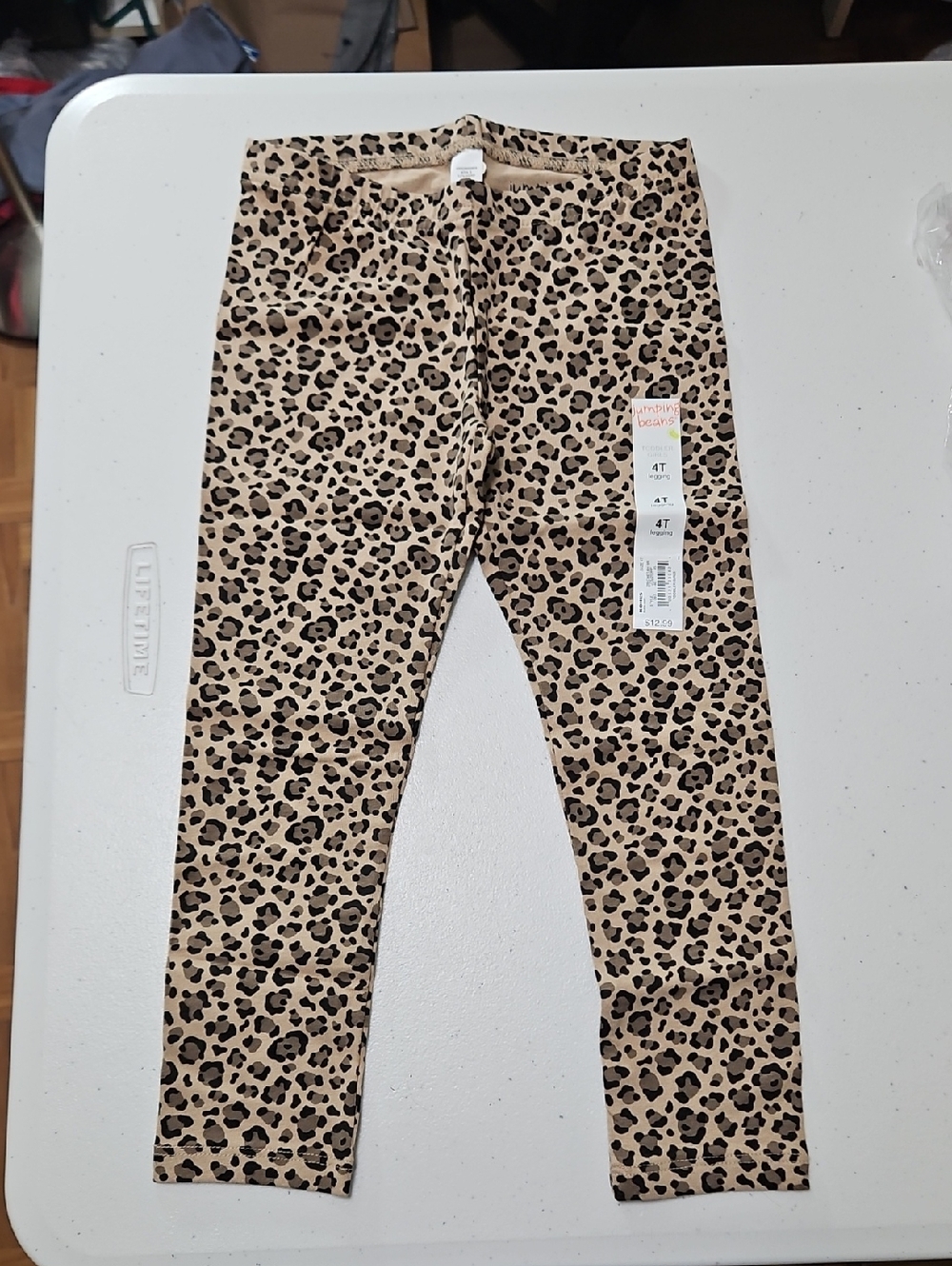 JUMPING BEANS leopard print leggings
